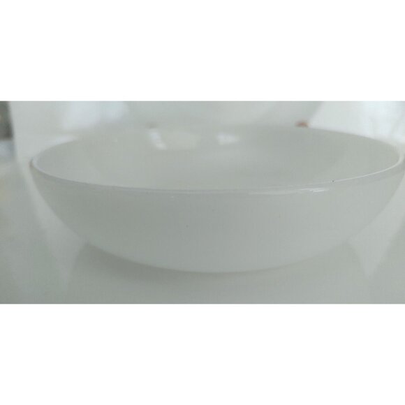 Vintage Fire King Milk Glass Cereal Bowl & Salad Plate set of 2 - Picture 9 of 13